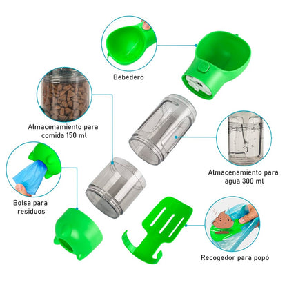 BOTELLA 4 EN 1 MULTIFUNCIONAL PARA MASCOTAS